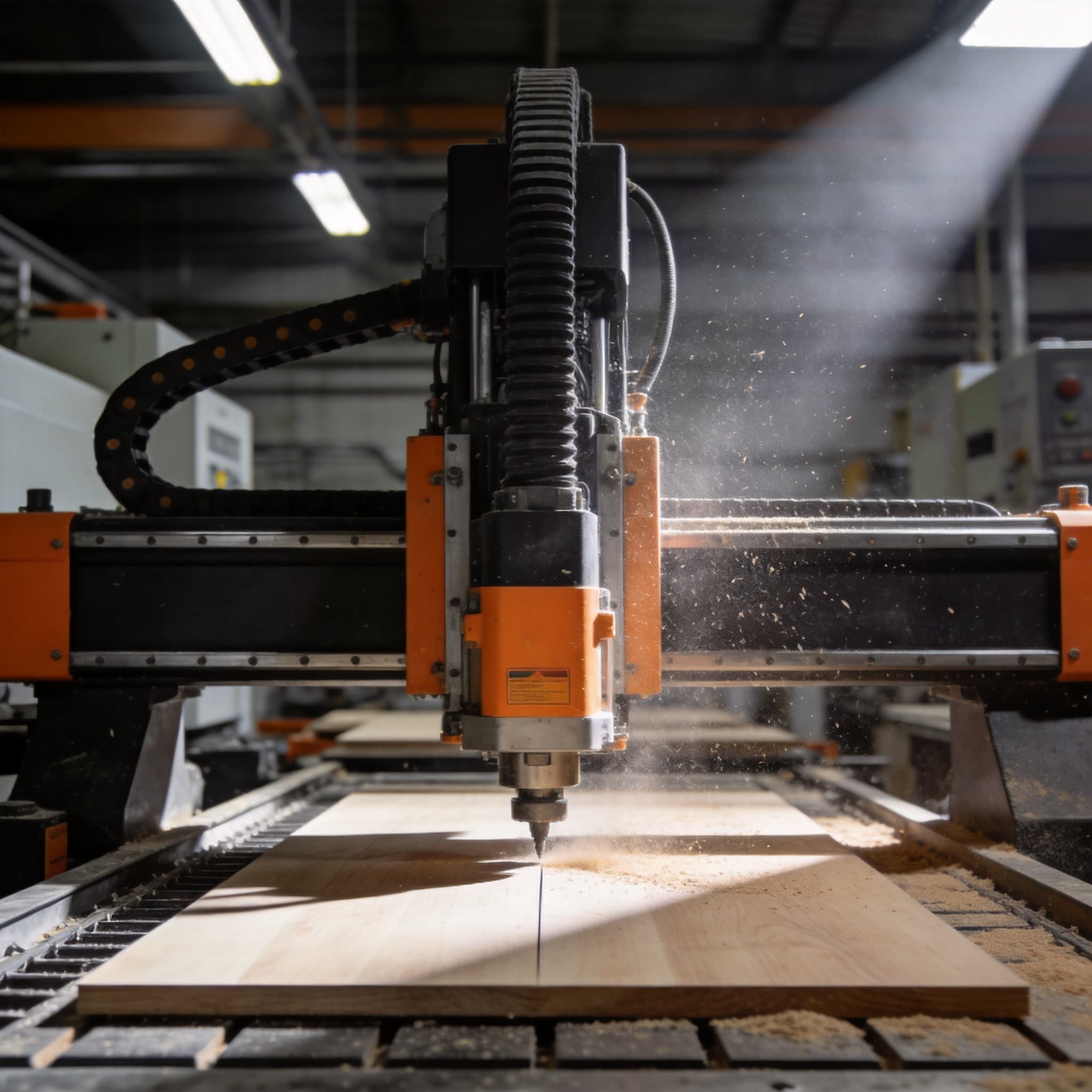 Wenyi factory floor — CNC machining center